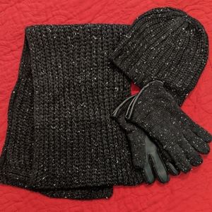 Scarf, hat, & gloves